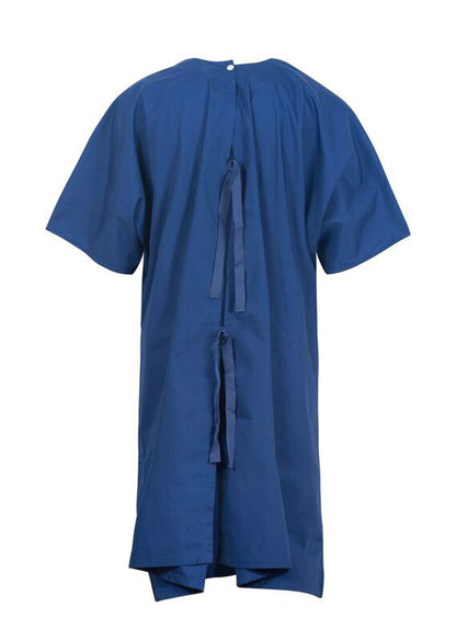 Medi-8 M811255 Bariatric Gown With Neck And Shoulder Studs in Dark Blue