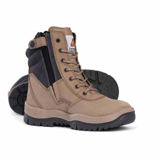 Mongrel Boots 251060 Stone High Leg ZipSider Boot