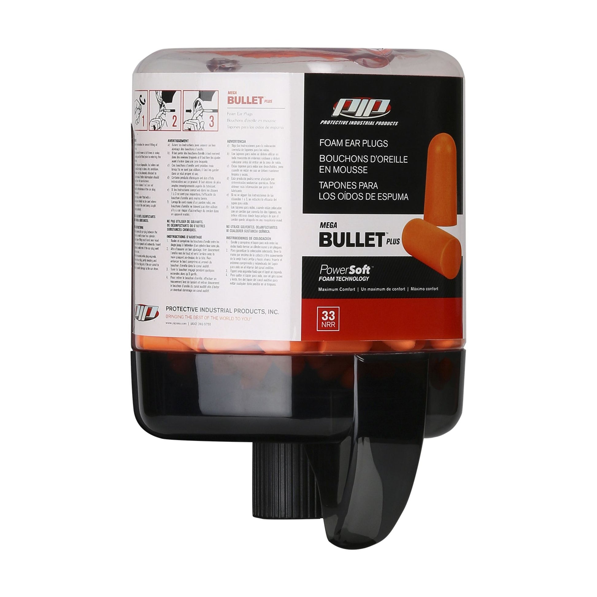 PIP Mega Bullet Plus Earplugs Class 5 Refill Canister (250 Pairs)