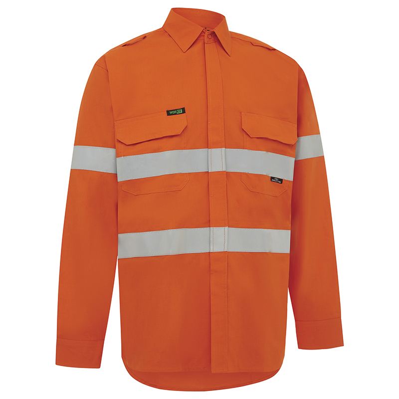 WORKIT Workwear Flarex PPE1 FR Inherent 155gsm Lightweight Taped Shirt