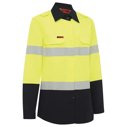 WORKIT Workwear Flarex PPE2 Womens FR Inherent 190gsm Taped Shirt