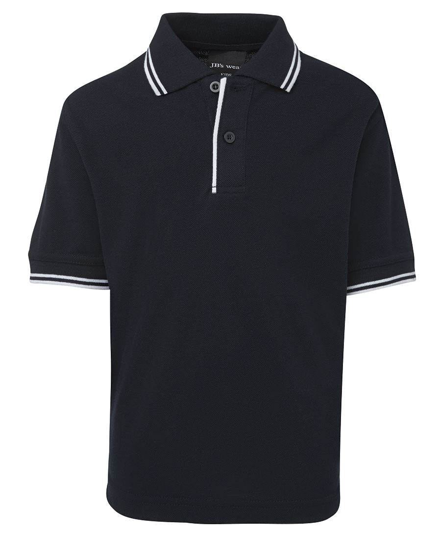 JB's Kids Contrast Polo Bottle/White-04