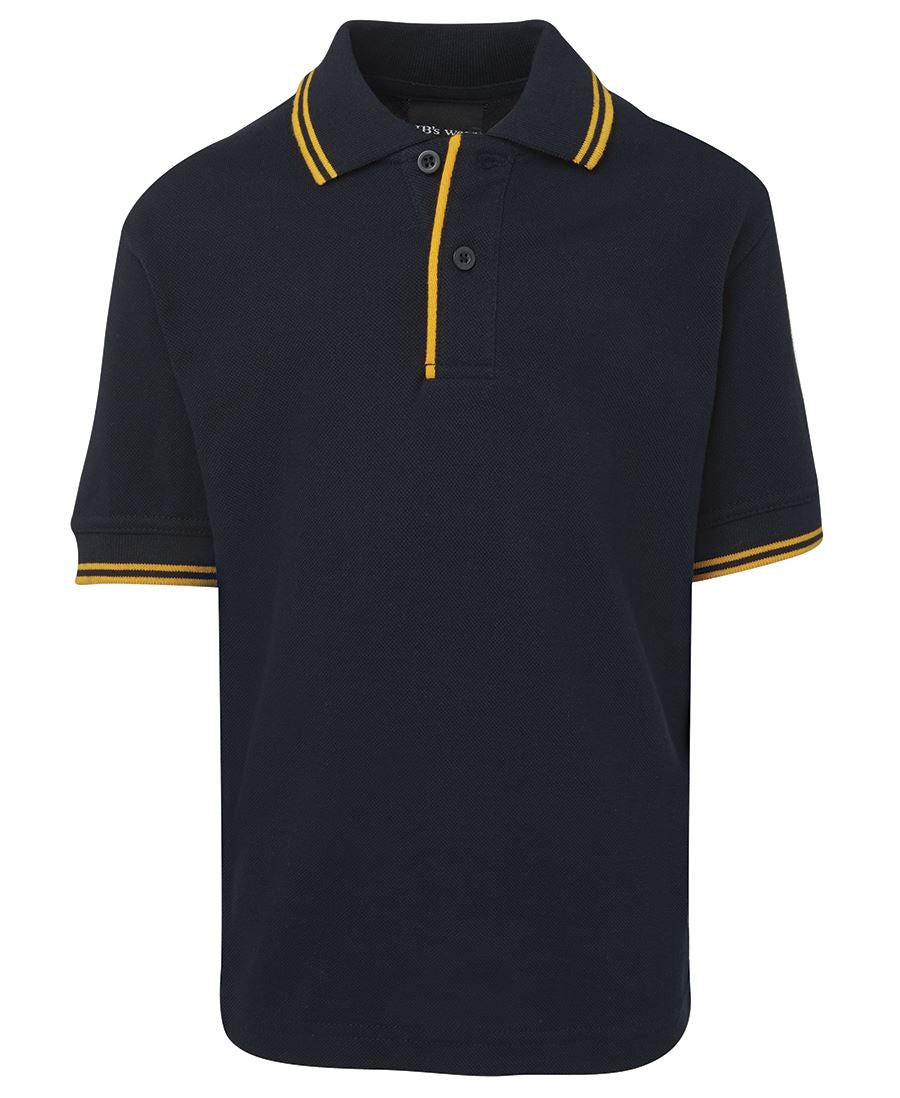 JB's Kids Contrast Polo Bottle/White-04