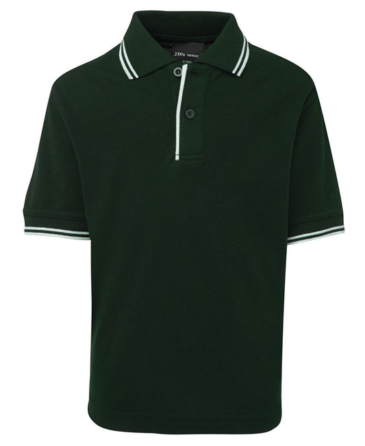 JB's Kids Contrast Polo Bottle/White-04