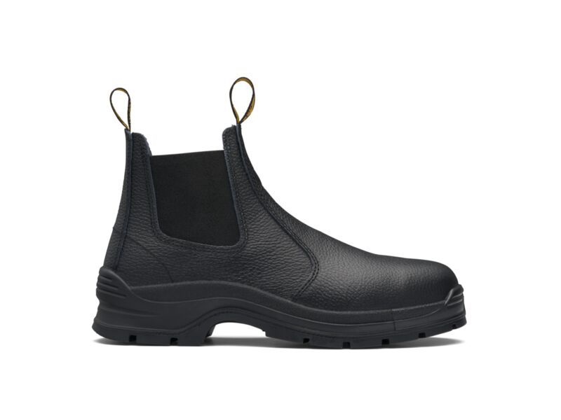 Blundstone 310 Black print leather elastic side safety boot