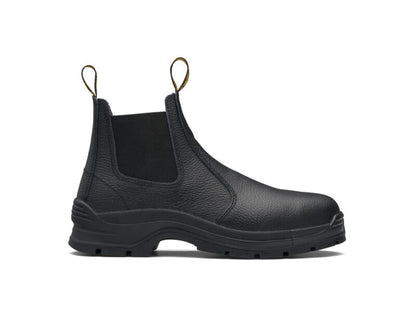 Blundstone 310 Black print leather elastic side safety boot
