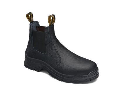 Blundstone 310 Black print leather elastic side safety boot