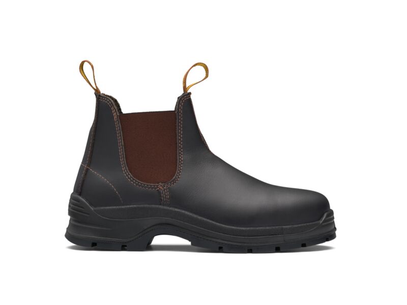Blundstone 311 Brown waxy leather elastic side safety boot