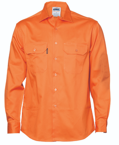 Hi Vis Cool Breeze Cotton Shirt - Long Sleeve