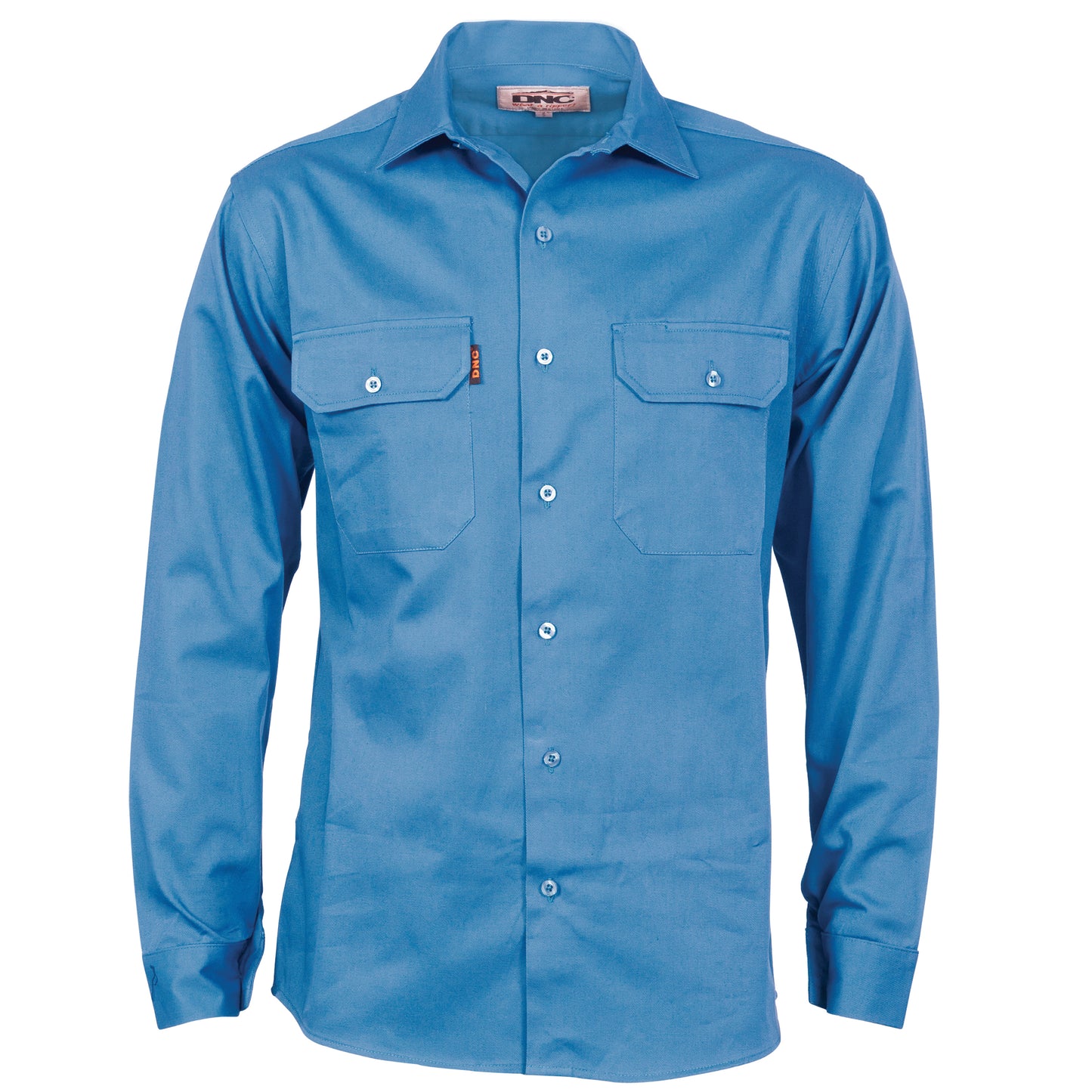 3209 Cotton Drill Work Shirt With Gusset Sleeve - Long Sleeve