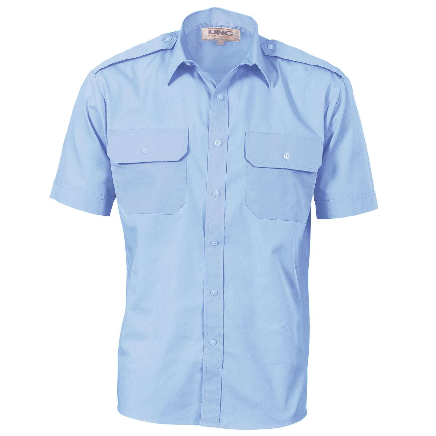 3213 Epaulette Polyester/Cotton Work Shirt - Short Sleeve