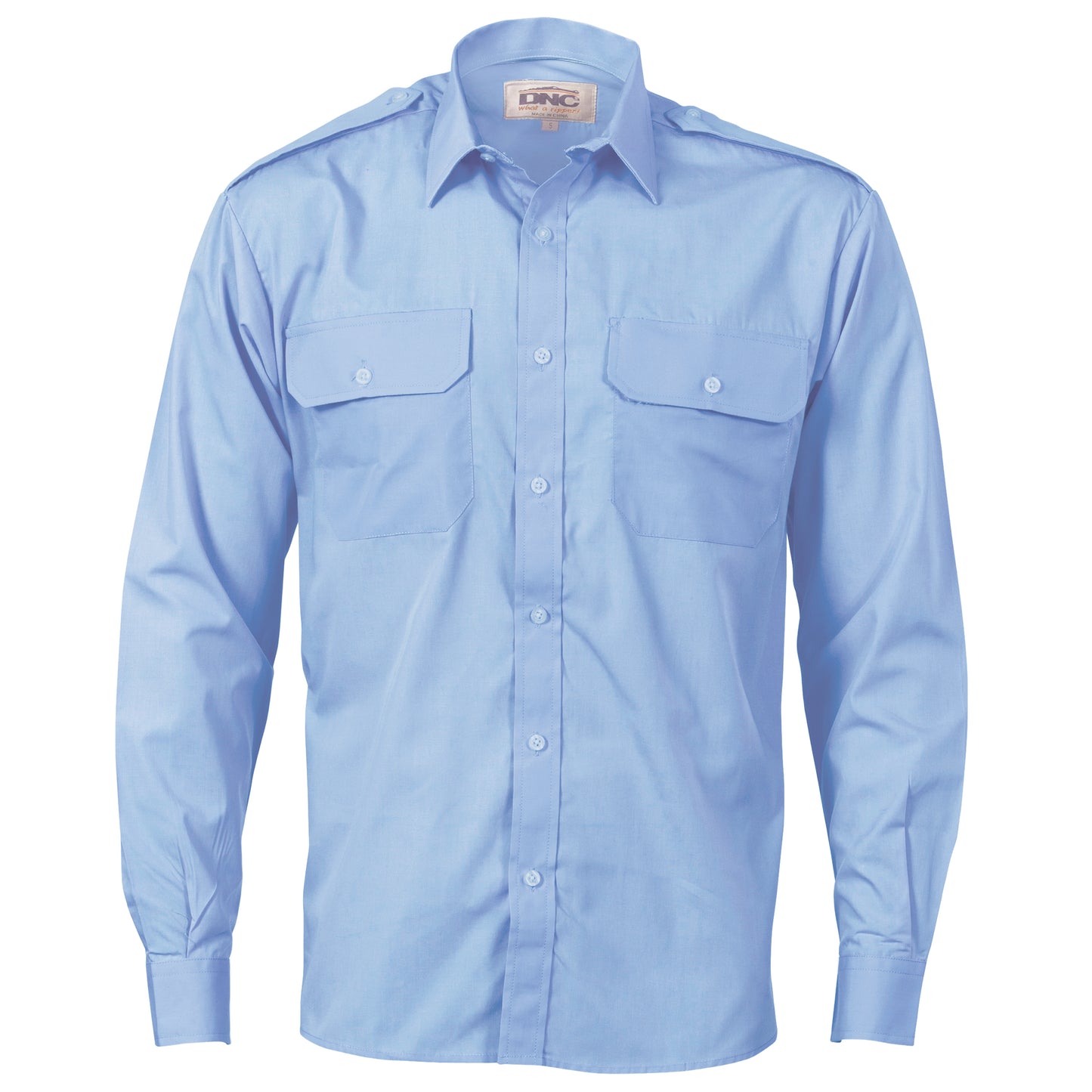 3214 Epaulette Polyester/Cotton Work Shirt - Long Sleeve