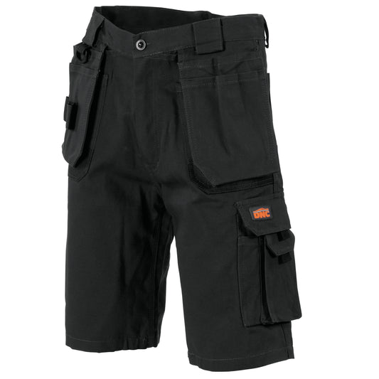 3336 Duratex Cotton Duck Weave Tradies Cargo Shorts - with twin holster tool pocket