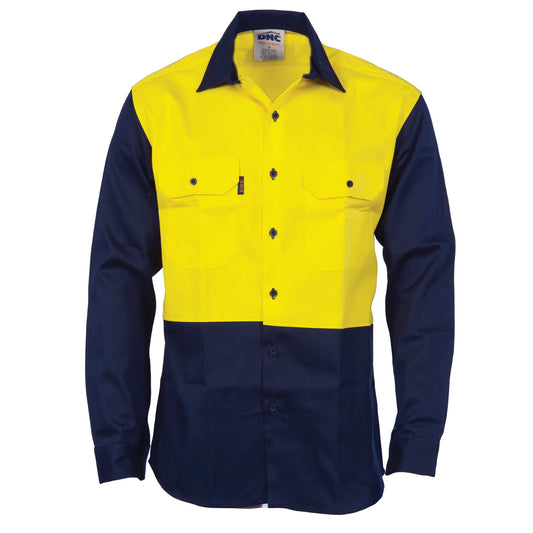 3406 Patron Saint® Flame Retardant Two Tone Drill Shirt - L/S