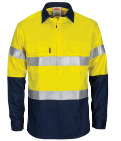 DNC Patron Saint PPE1 FR 2 Tone Cotton Closed Front D/N - L/S