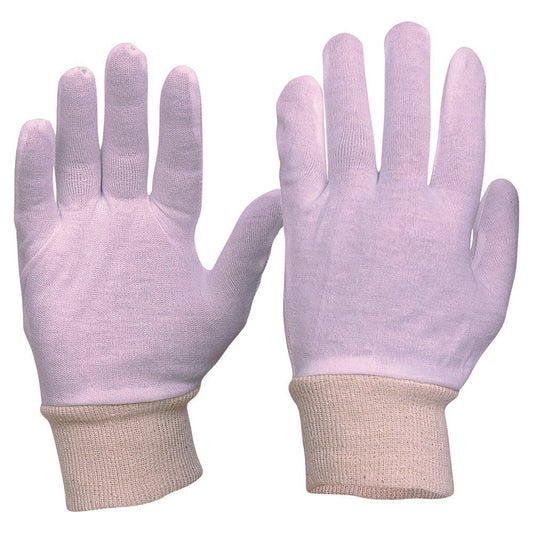 Pro Choice Safety Gear Interlock Poly/Cotton Liner Knit Wrist Gloves Mens Size