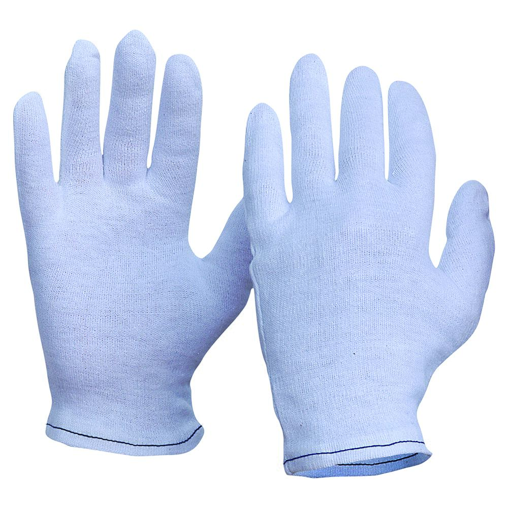 Pro Choice Safety Gear Interlock Poly/Cotton Liner Hemmed Cuff Gloves Mens Size