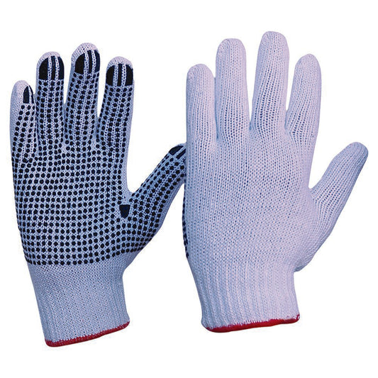 Pro Choice Safety Gear Knitted Poly/Cotton With PVC Dots Gloves Ladies Size