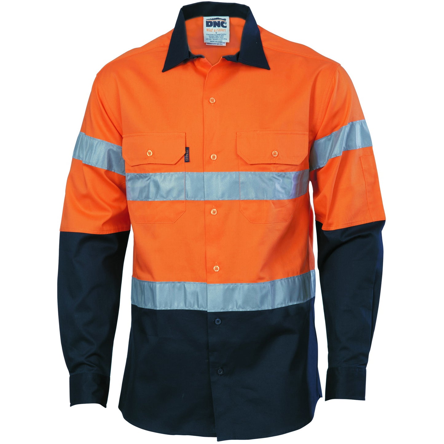 3536 HIVIS D/N 2 TONE DRILL SHIRT
