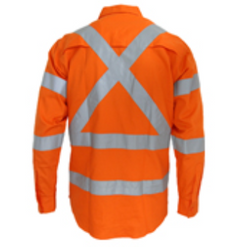 Hi Vis 3 Way Vented "X" Back & Biomotion Taped Shirt