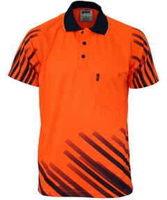 Hi Vis Sublimated Full Stripe Polo