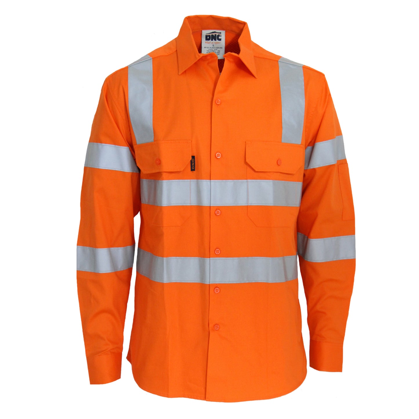 3741 HiVis L/W CSR R/Tape VIC Rail Shirt- LS