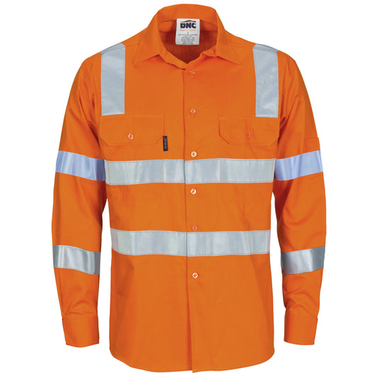 3744 HiVis L/W Bio-motion Shoulder Stripe & "X" Back Shirt