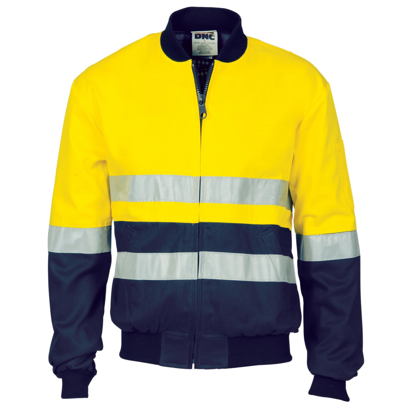 3758 HiVis Two Tone D/N Cotton Bomber Jacket with CSR R/tape