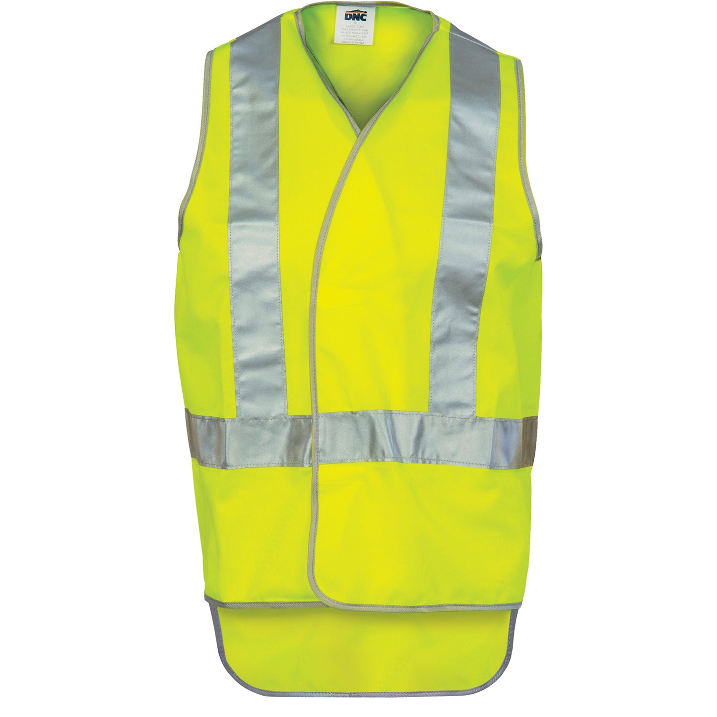 3802 Day/Night Cross Back Safety Vests with Tail