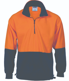 HiVis Two Tone 1/2 Zip Polar Fleece