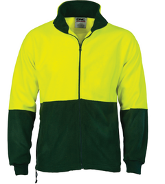 HiVis Two Tone Full Zip Polar Fleece