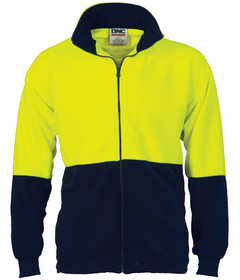 HiVis Two Tone Full Zip Polar Fleece