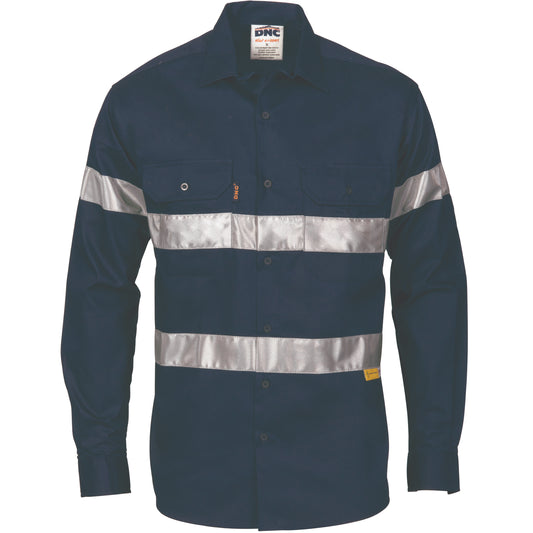 3835 HiVis Drill Shirt with 3M R/Tape - long sleeve