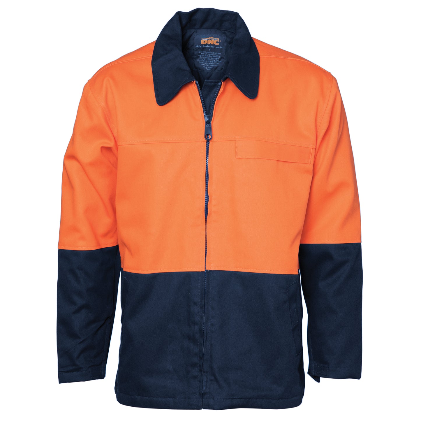 3868 HiVis Two Tone Protector Drill Jacket