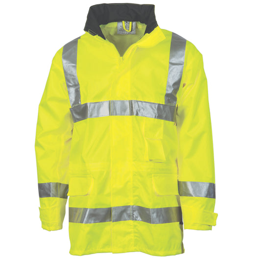 3871 HiVis D/N Breathable Rain Jacket with 3M R/Tape
