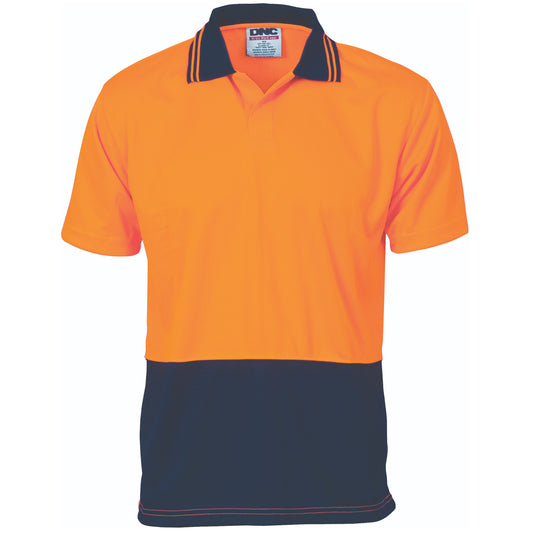 3903 HiVis Two Tone Food Industry Polo - Short Sleeve