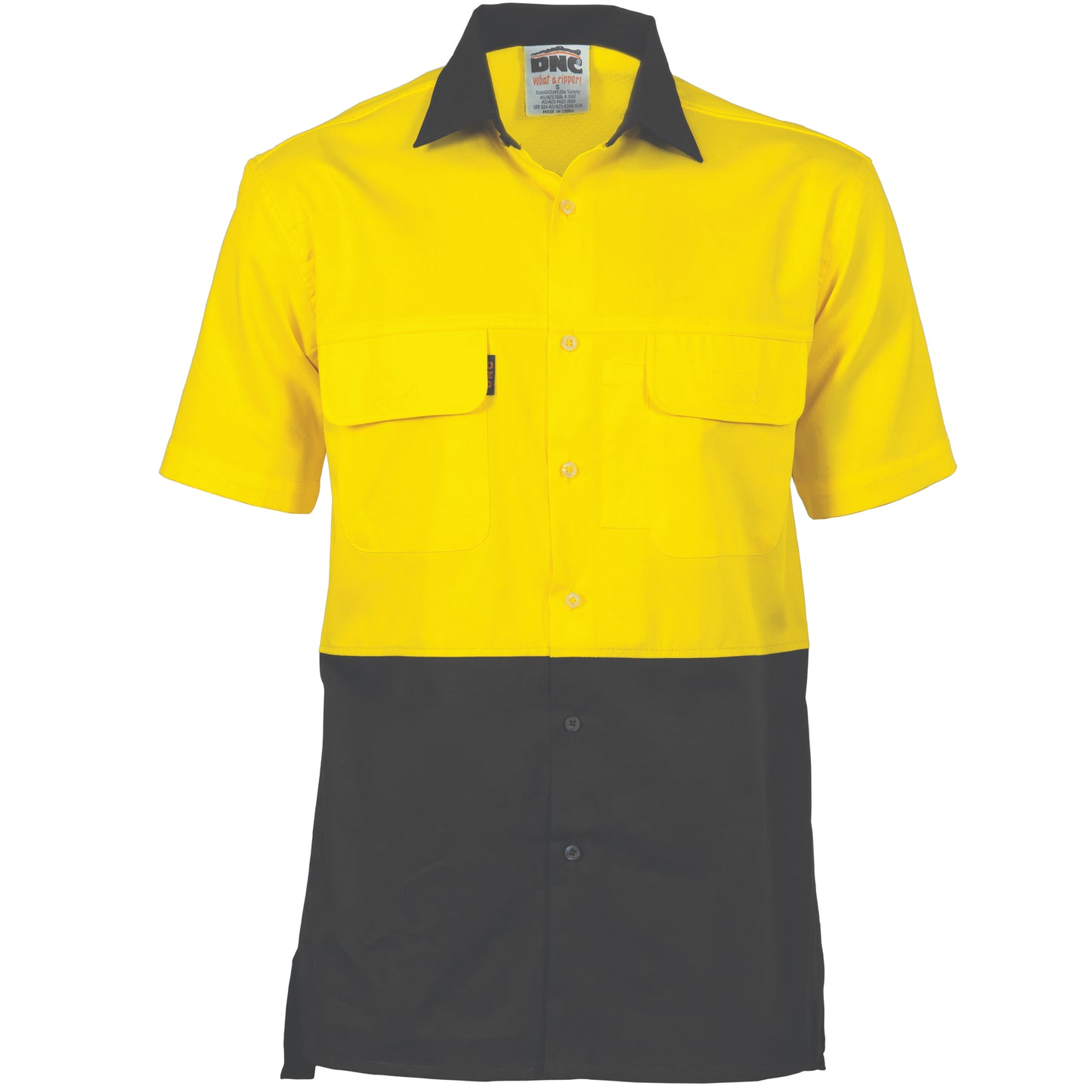 3937 HiVis 3 Way Cool-Breeze Cotton Shirt - short sleeve