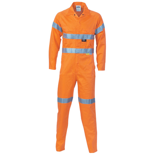 3956 HiVis Cool-Breeze Orange L.Weight Cotton Coverall with 3M R/Tape
