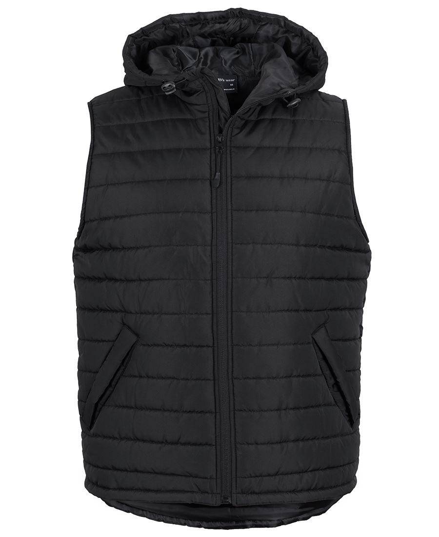 JB's Hooded Puffer Vest Black