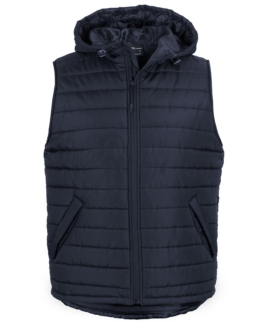 JB's Hooded Puffer Vest Black