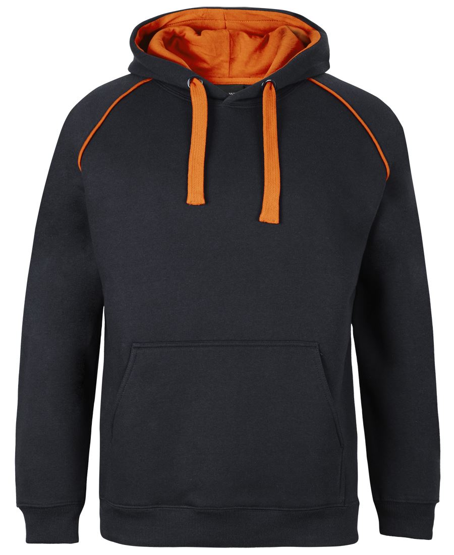 JB's Contrast Fleecy Hoodie Black/Red-04