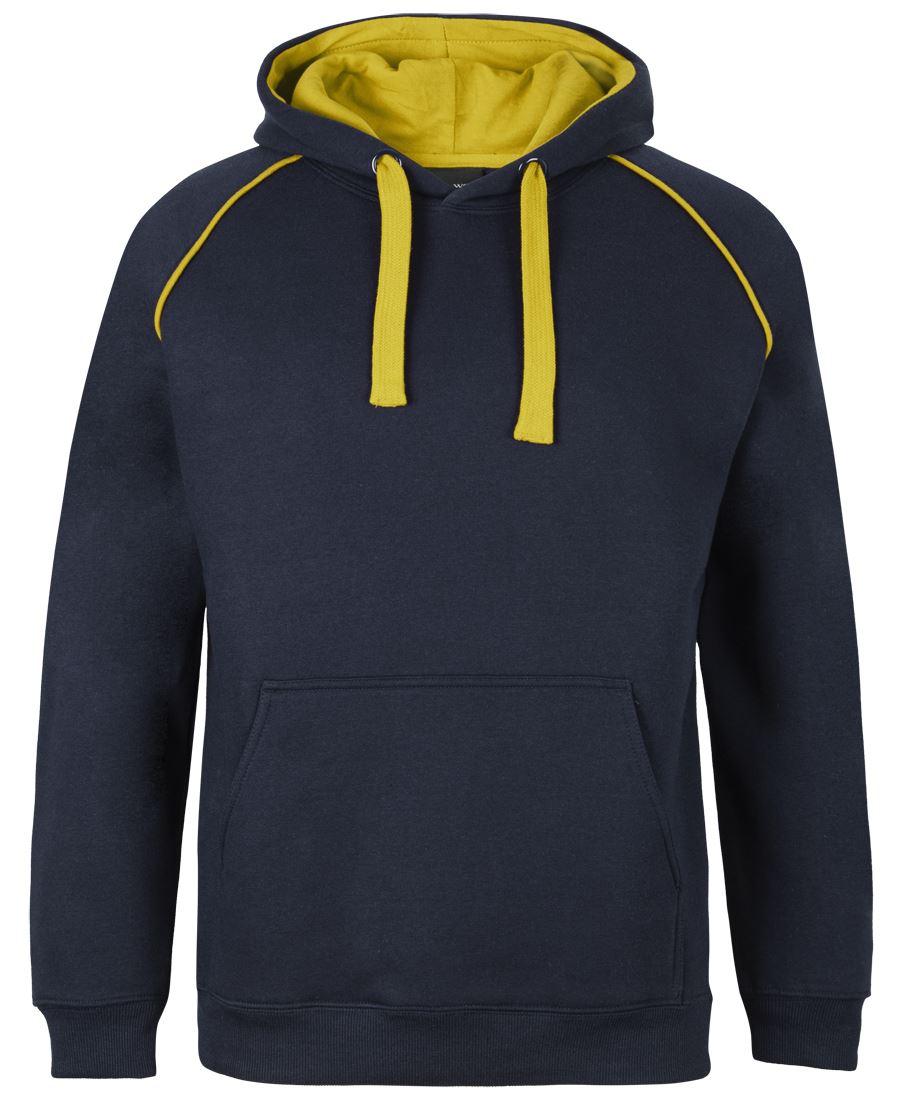 JB's Contrast Fleecy Hoodie Black/Red-04