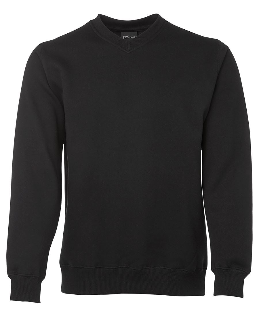 JB's V Neck Fleecy Sweat Black-2Xs