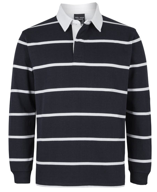 JB's Yarn Dyed Rugby Black/White