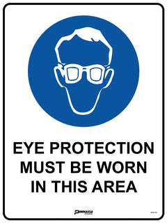 Eye Protection Must Be Worn In This Area Sign - Safety Sign