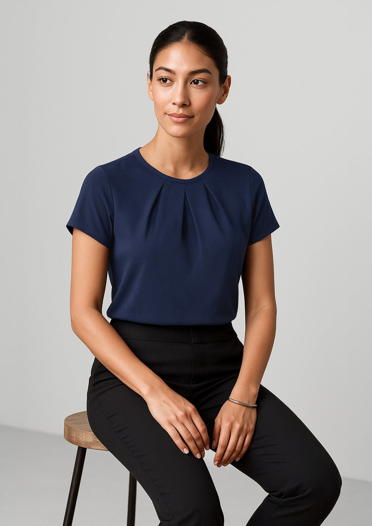 BizCorporate 44412 Womens Blaise Short Sleeve Top