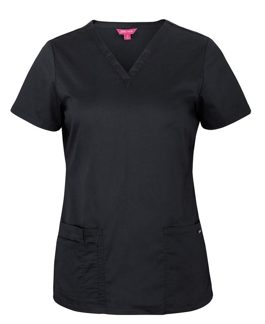 JB's Ladies Premium Scrub Top Black