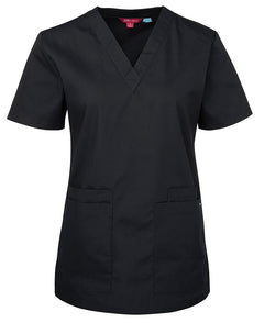 JB's Ladies Scrubs Top Black