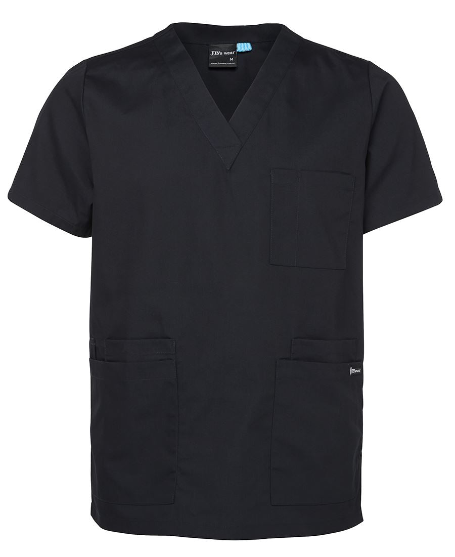 JB's Unisex Scrubs Top Black