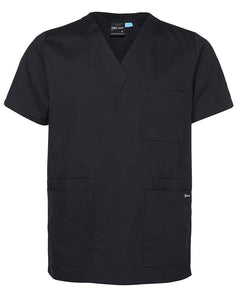 JB's Unisex Scrubs Top Black